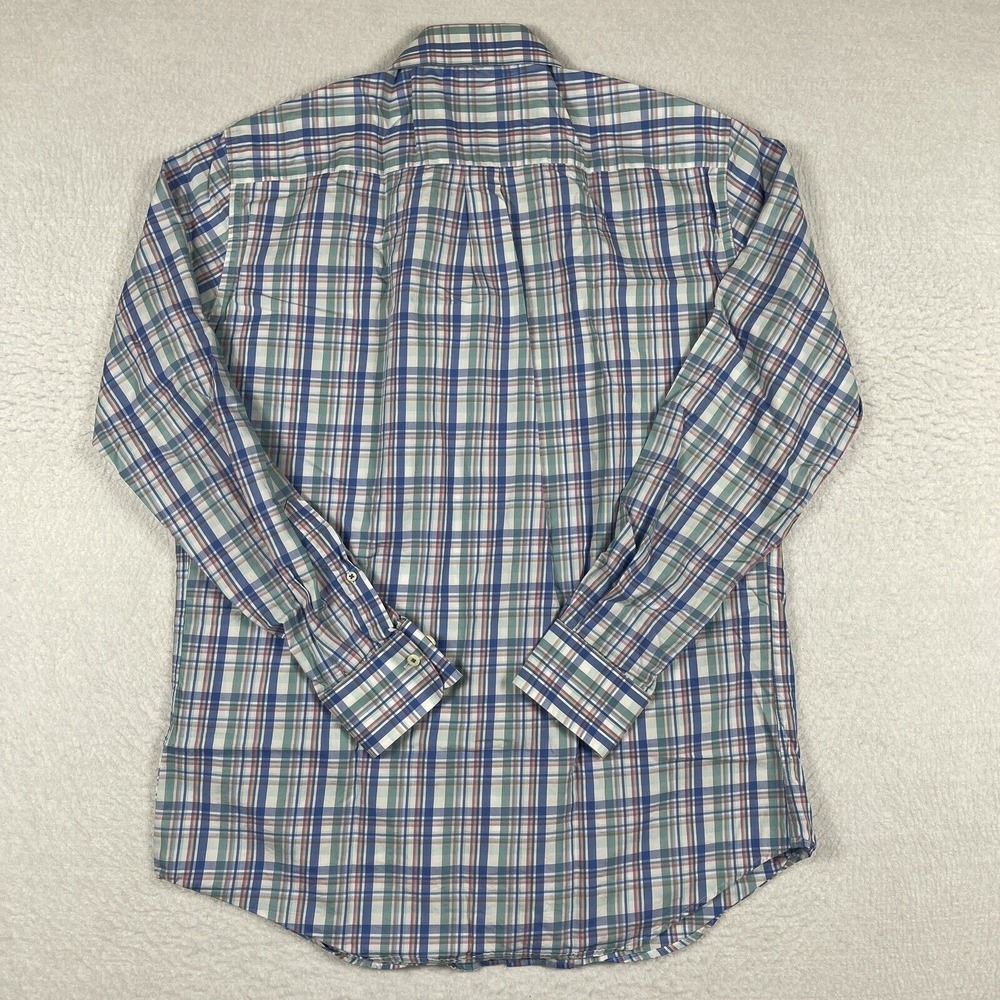 Peter Millar Shirt Mens Large Plaid Multicolor Pastel Party Office Casual Preppy - Picture 2 of 13